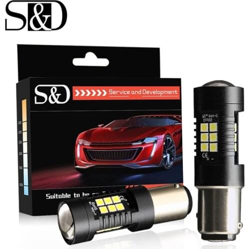 2pcs 1157 BAY15D Led P21/5W LED Bulbs 1200LM Car Reverse Lights DRL Stop Tail Lamp Turn Signal Red Amber White 6000K 12V