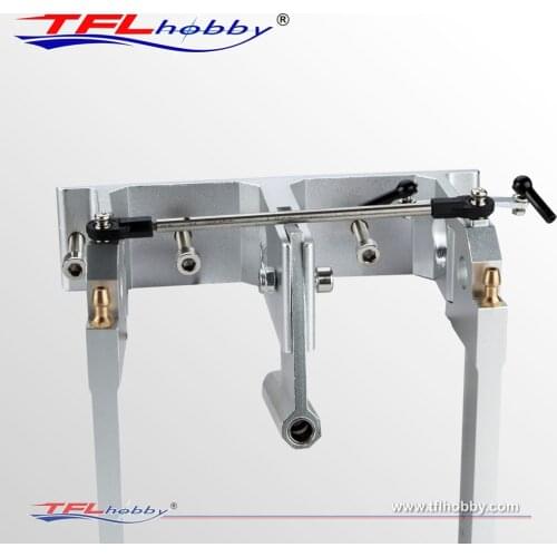 TFL Hobby 140 Aluminum Dual Pickup Rudder fit 6.35mm 1/4 Shaft for 100cm to 130cm RC Gas Boat
