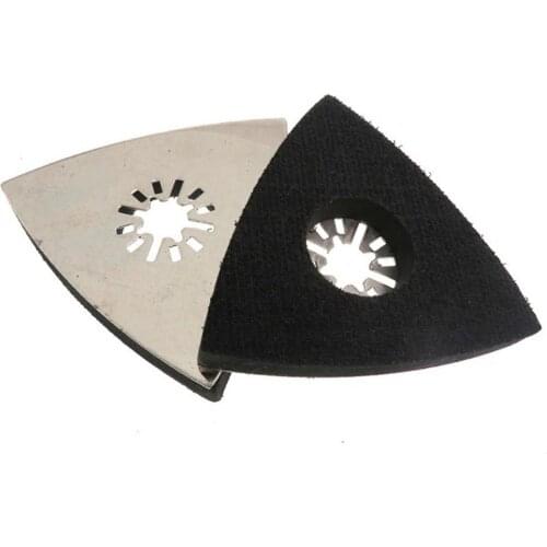 80*80MM Triangular Stainless Steel Sanding Disc Triangular Sandpaper Disc Grinding Disc Triangle Sand Tray Polish Pad