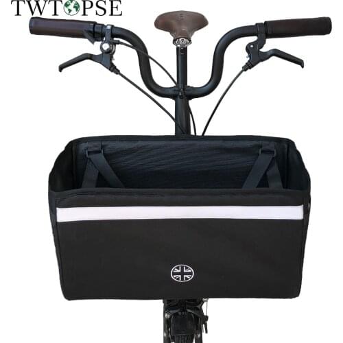 TWTOPSE Cycling British Flag Bike Bicycle Basket Bag For Brompton Folding Bike Bicycle Bag 3Sixty PIKES 3 Holes Dahon Tern Fnhon