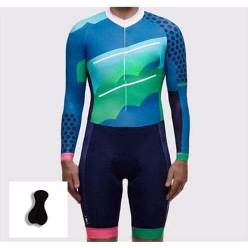 Cycling Pro Team Long sleeve shorts Skinsuit Bike Jersey Mens Jumpsuits MTB Mountain Bicycle Triathlon Suits Cycling Clothing