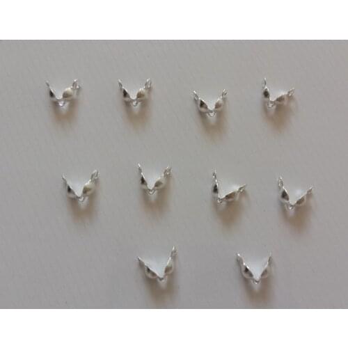 50pcs Metal Buckle Clip Fit Women Handmade Necklace End Connector Diy Fashion Ball Chain Components Jewelry Accessories