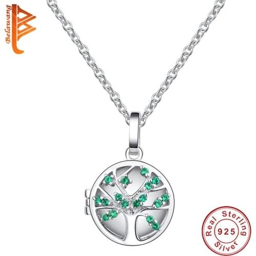 Personalized Custom Photo 925 Sterling Silver Round Family Tree Charm Bead Necklace For Woman DIY Jewelry Making