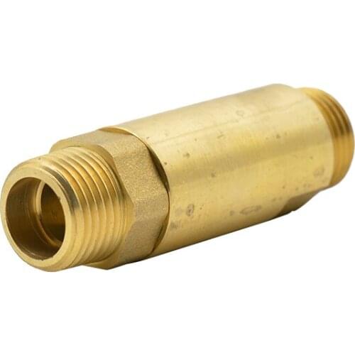 1PC Brass Antifreeze Valve 1/2" Male-Male Water Piping Straight-through Type Frost Valve Anti-icing Valve Water Pipe Connector