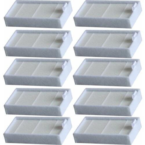 10PCS Vacuum Cleaner HEPA Filters for CHUWI ILIFE v50 v55 v5spro+ECOVACS CR130 CR120 CEN540 CEN250 replacement Accessories