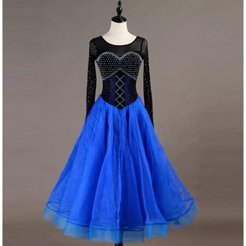 2019 New Costume Sale Ballroom Dance Skirts Newest Design Woman Modern Waltz Tango Dress/standard Competition Dress MQ077