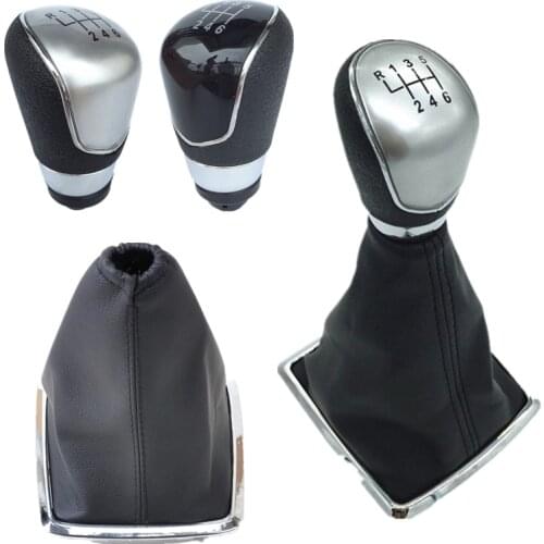 5/6 Speed Manual Gear Shift Knob Lever Gaiter Boot Cover For Ford Focus 2 MK2 FL MK3 MK4 MK7 MONDEO FIESTA GALAXY KUGA X-MAX