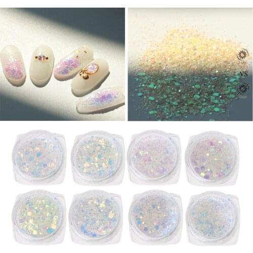 8Pcs UV Color Change Mica Powder Sunlight Reactive Glitter Resin Jewelry Making