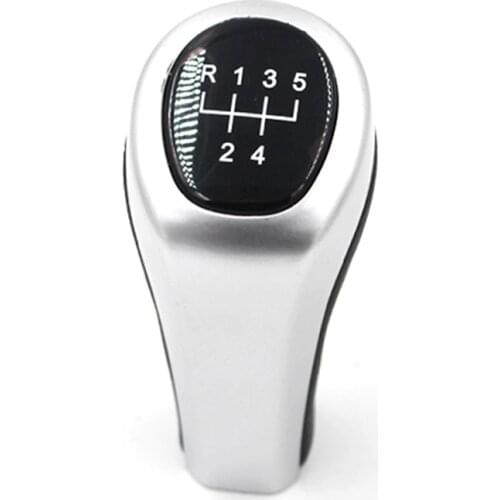 Car Auto Matte 5 and 6 speed Gear Shift Knob for BMW 1 3 5 7 series E87 E90 E91 F20 PU Leather With Red Part Car Accessories