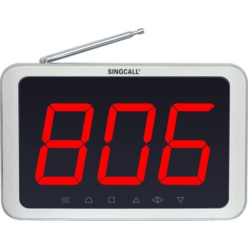 SINGCALL Wireless Calling System,Display Unit for Wireless Keyboard, Call Waiter for Restaurant,Shop,Mobile Cabin Hospital