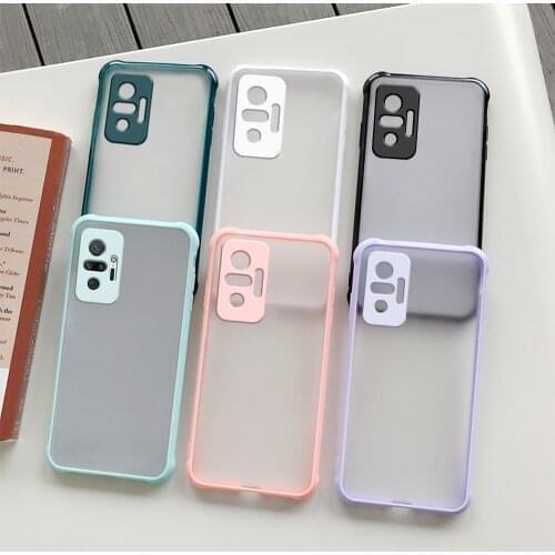 Phone Case For Xiaomi Redmi Note 10 Pro Max note 9s note 9 8 pro redmi 9 a c Poco X3 pro Shockproof Matte Silicone Back Cover