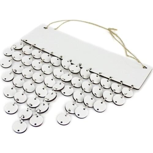 DIY Wooden Family Friends Date Mark Sign Sublimation Blanks Calendar Board Decor DIY Hanging Calendar