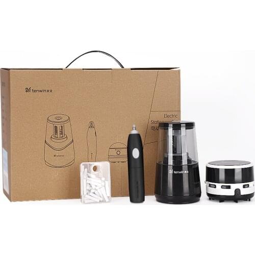 Tenwin Art Sketch Electric Eraser Electronic Pencil Sharpener Vacuum Cleaner Set For Painting Drawing Stationery School Supplies