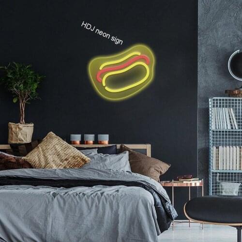 Custom Lighting Plaques Signs LED Neon Sign Wall for Home House Room Decor Lighting Plate Sconce Hot Dog Air Logo Neon Lamp Tape