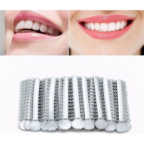 40Pcs/Pack Dental Elastomeric Ligature Ties Orthodontics Elastic Rubber Bands Teeth Care Gray color Dentist Tools Dental Lab