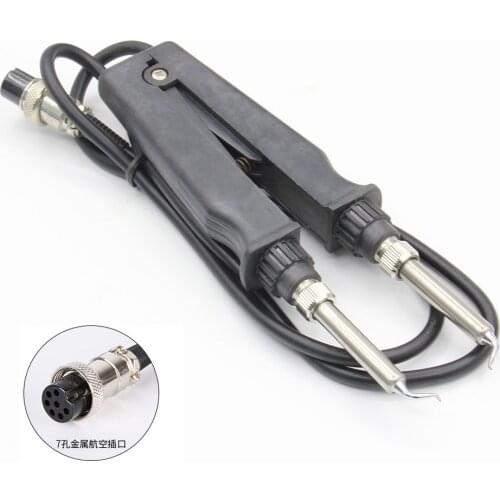 GORDAK 902 ESD SMD Soldering Tweezer Soldering Station accessories Heating pliers Handle 7 pin