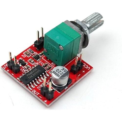 MAX9812 + PAM8406 Electret Microphone Power Amplifier Board With Volume Adjustment EL141