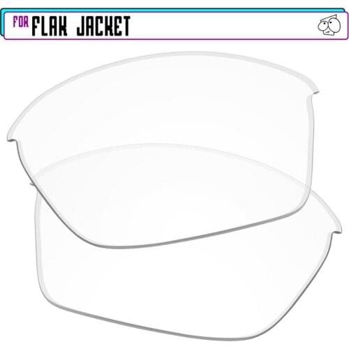EZReplace Polarized Replacement Lenses for - Oakley Flak Jacket Sunglasses - HD Clear