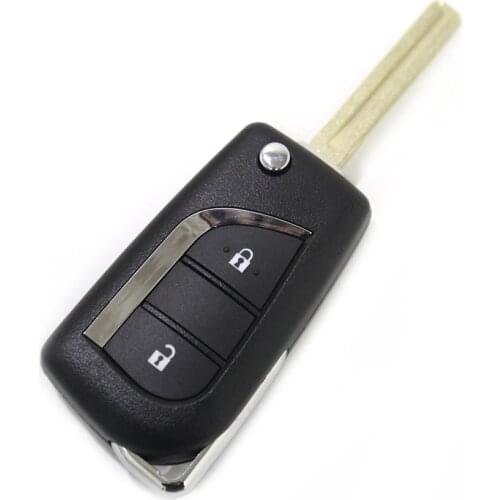 Ziguang Flip Remote Control for Toyota RAV4 2BUTTONS 315 MHz with 8AChips Car Key Flip Remote Control Key for Toyota RAV4