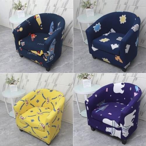 Split Stretch Armchair Cover Leisure Club Chair Slipcover Tub Couch Cover Elastic Sofa Slipcovers Kids Room Washable Protector