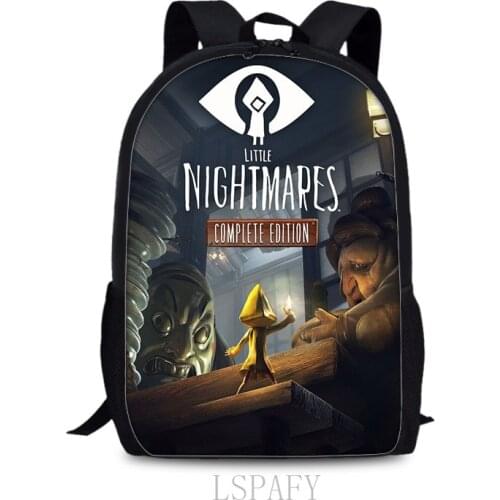 2021 Game Little Nightmares 2 Backpack Children Cartoon School Laptop Rucksack Girl Boy Knapsack Unisex Waterproof Travel Bag