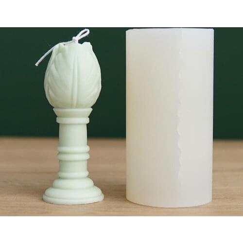 Lucky Flower Silicon Candle Mold DIY Soy Candles Aroma Wax Soap Molds Reusable Candle Mold Silicon Candle Soap Mould Making