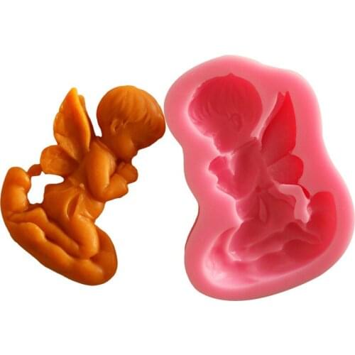 Angels Pray Silicone Mold Gift Chocolate Candy Jelly Baking Mold Fondant Gift Decorating Tools