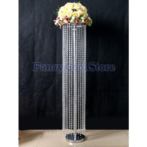 Wedding beads crystal column wedding centerpiece Road lead frame for sparkling memory wedding decoration FREE shipping