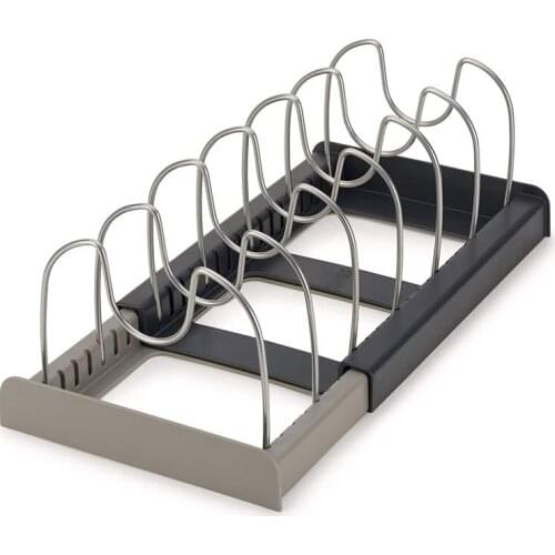 Telescopic Kitchen Shelf Pot Lid Organizer Dish Plate Cutting Board Drying Rack Bowl Storage Holder Adjustable Kitchen Dish