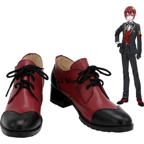 Twisted Wonderland Riddle Rosehearts Games Customize Cosplay Low Heels Shoes
