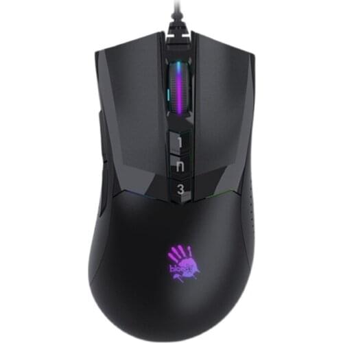 For Bloody A90 Max 10000 CPI USB Optical Gaming Mouse Colorful Glare Wired Mice