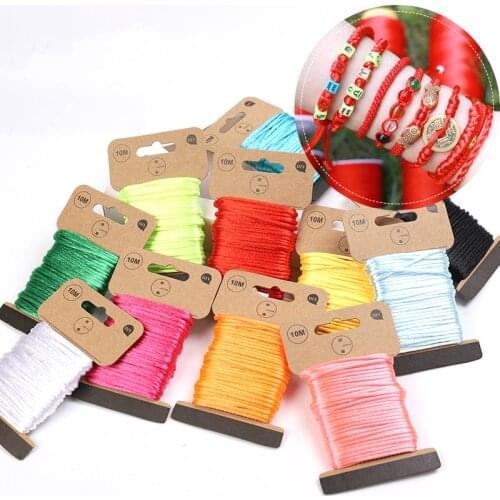 2.5mm 10meters Packing Weave Rope Ornaments String Cords For Home Decor DIY Handmade Bracelet Jewelry Crafts Accessories