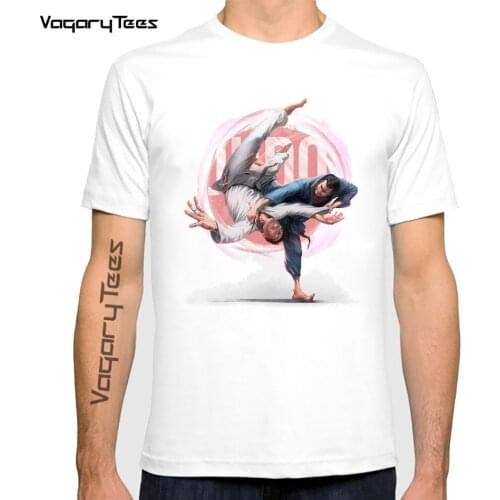 Vintage Creative Judo T shirt Summer Tops jiu jitsu martial arts T shirt Casual Soft Clothes Streetwear Tops Tees