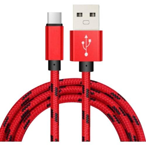 Charging Cable Type-C Fast Charger Cord Nylon Braided Data Wire Phone Cable Accessory