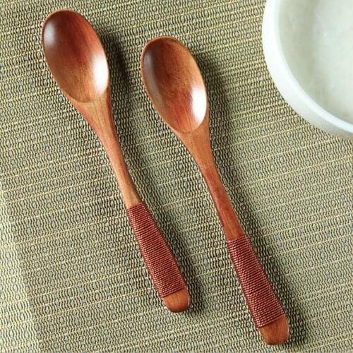 1PC 15cm*2.8cm Lot Wooden Spoon Bamboo Kitchen Cooking Utensil Tool Soup Teaspoon Catering Creative Kitchen Tool Useful 40gB