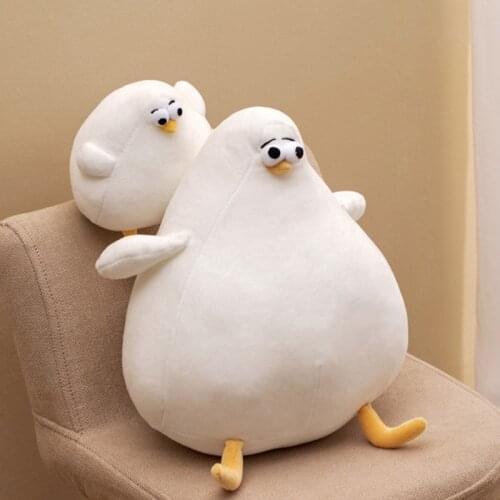 1PC Hot Denmark Cute Plush Seagull Toy Stuffed Animals Seagull Fat Toy Pillow 20cm-85cm Tatami Mat Home Decor Gift for Kid/GF
