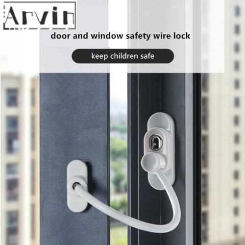 Door Limit Lock Window Lock Door Security Window Cable Lock Restrictor Guard for Baby Safety Window Security Chain Lock