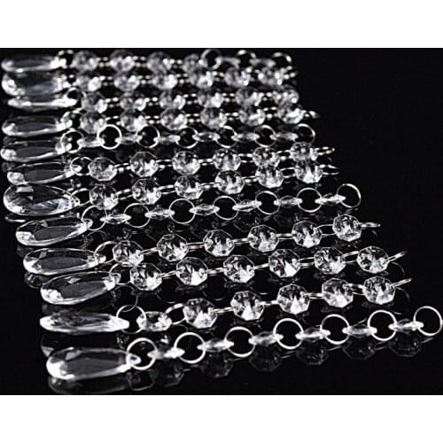 10pcs / DIY acrylic bead curtain Wedding Decoration supplies crystal lamp pendants Festive party background decoration