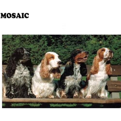 100x50cm,Full,Diamond Embroidery,English cocker spaniel 5d diy,Diamond Painting Stitch Cross,Diamond mosaic,sticker,Household