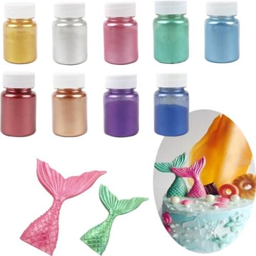 15g Edible Gold Powder Mousse Cake Fondant Macaron Chocolate Decoration Glitter Powder Silver Pearl Powder Baking Color Dust