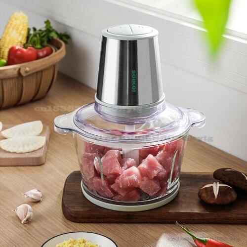 220V/300W Meat Grinder Household Electric Baby Food Mixing Cooking Machine 304 Stainless Steel Automatic Multi-function Chopper