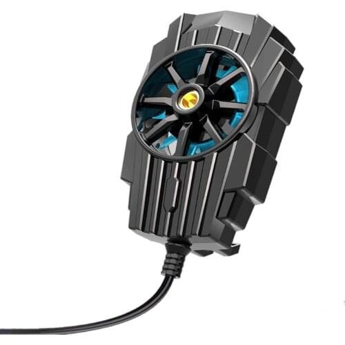 28EA Mobile Phone Radiator USB Rechargeable Cooling Fan Cell Phone Cooler for Game Playing & Videos Watching