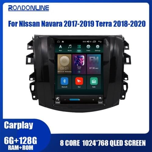 Tesla Screen Android Car Radio Stereo Receiver For Nissan NP300 Navara 2017-2019 GPS Audio Head Unit No 2 Din