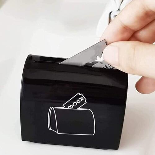 Blade Disposal Case Safety Storage for Hotel Bathroom Used Razor Blades Box