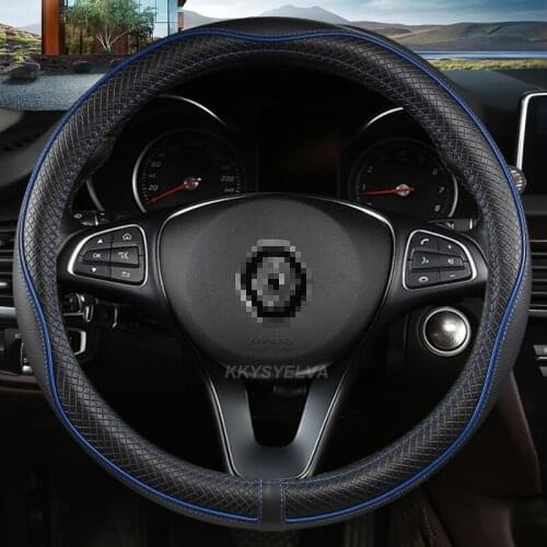 Steering Wheel Cover for Renault Scenic Clio Laguna 2 3 4 5 Kangoo Fluence Megane Trafic Talisman Twingo Kaptur Car Accessories