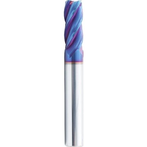Durable 4 Flute HRC65 Milling Cutter Tungsten Steel Coating Blue Nano Anti-high Temperature Carbide Alloy Tools