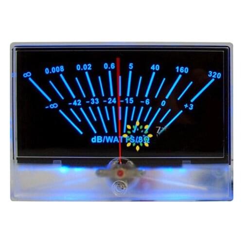 DYKB High-precision Audio Power preamplifier VU Meter DB Level Header Indicator Sound Pressure Table Amplifier With Backlight