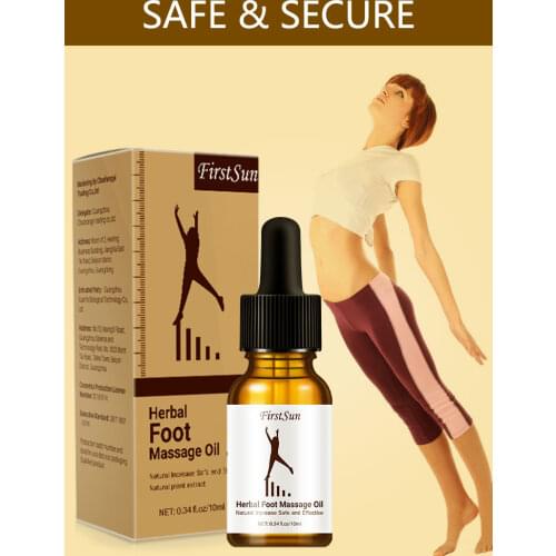 Firstsun Pure Plant Essential Oil Body Grow Massage Thermal Body Foot Essential Oil For Foot Scrape Therapy SPA 10ml