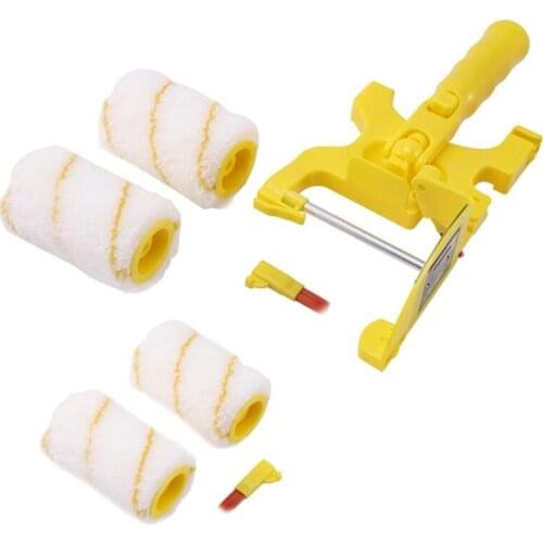 GTBL 7Pcs Paint Edger Roller Brush Tools Portable Clean-Cut Brush for Home Wall Ceilings