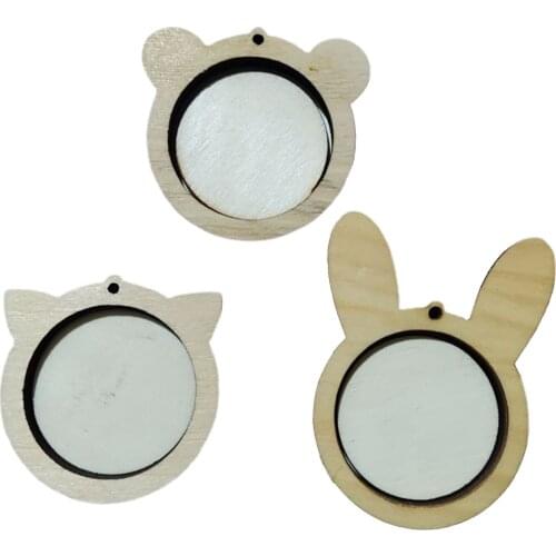 Exquisite Animal Shape Wood Mini Embroidery Hoop Crossing Stitch Mini Circle Frame Arts